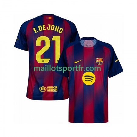 Maillot de Foot FC Barcelone Frenkie de Jong 21 Domicile 2025/26